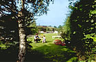 The garden viewed from a hotel room